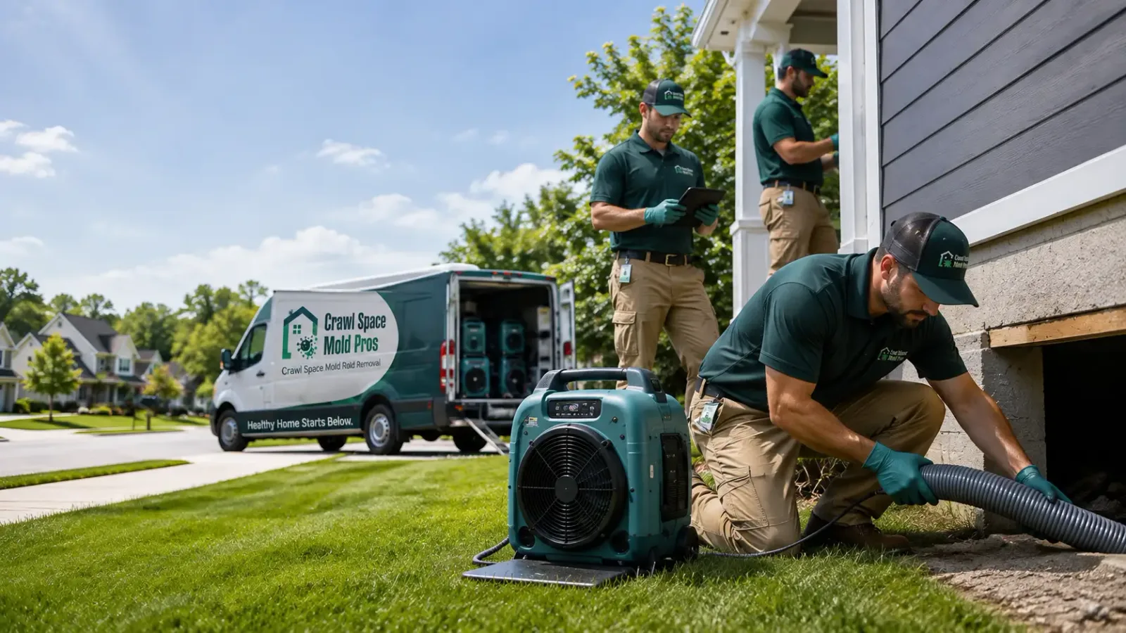 Crawl Space Mold Removal in Fremont, MI